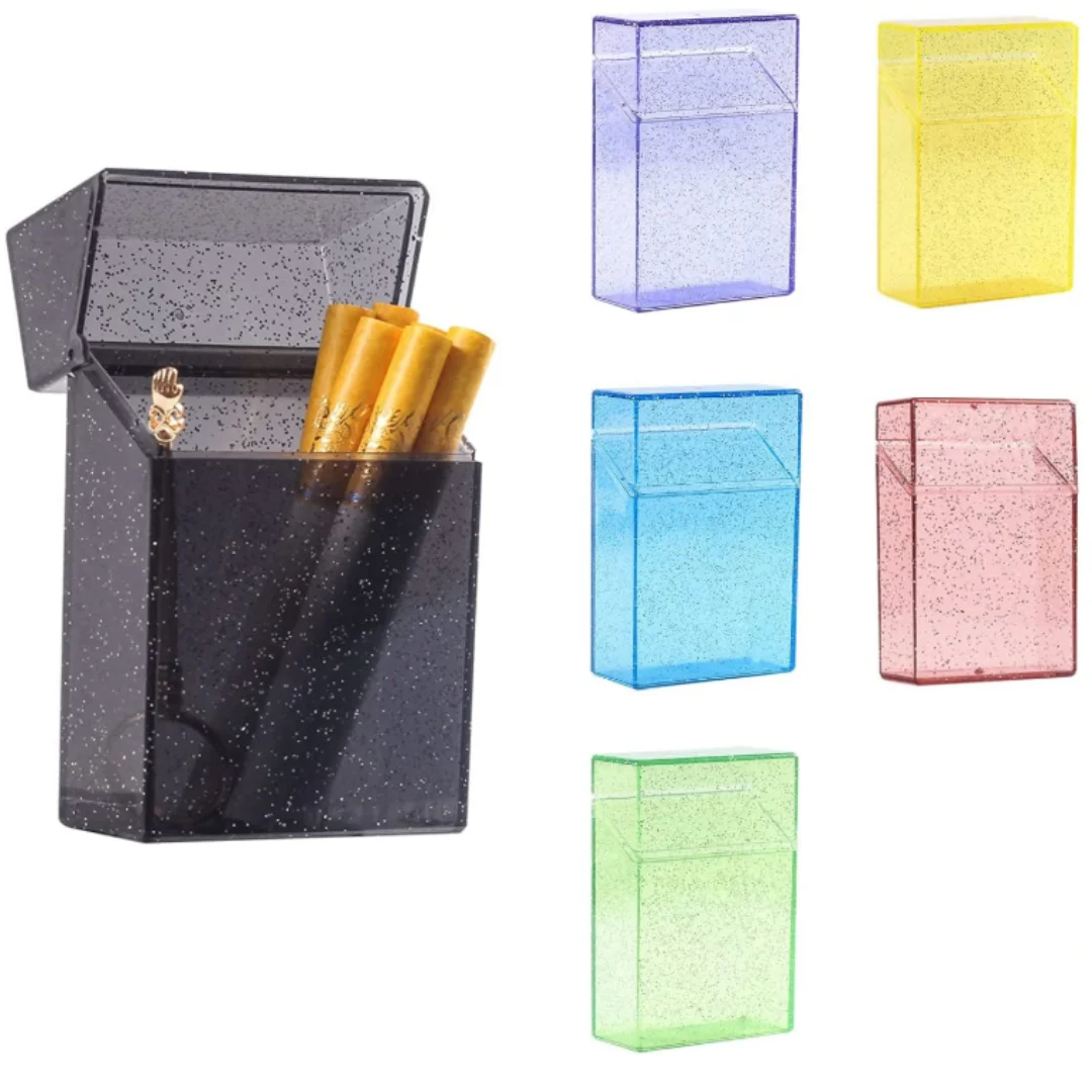 

Flip Open Cigarette Case for Women, Plastic Cigarette Cases for Men, Cigarette Box Holder, King Size or Regular