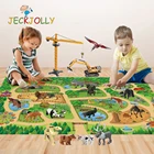 Детский игровой коврик для скалолазания, ползание, стиль юрского периода, животные, военная техника, Карта города, Дорожный транспорт для детей, рождественский подарок