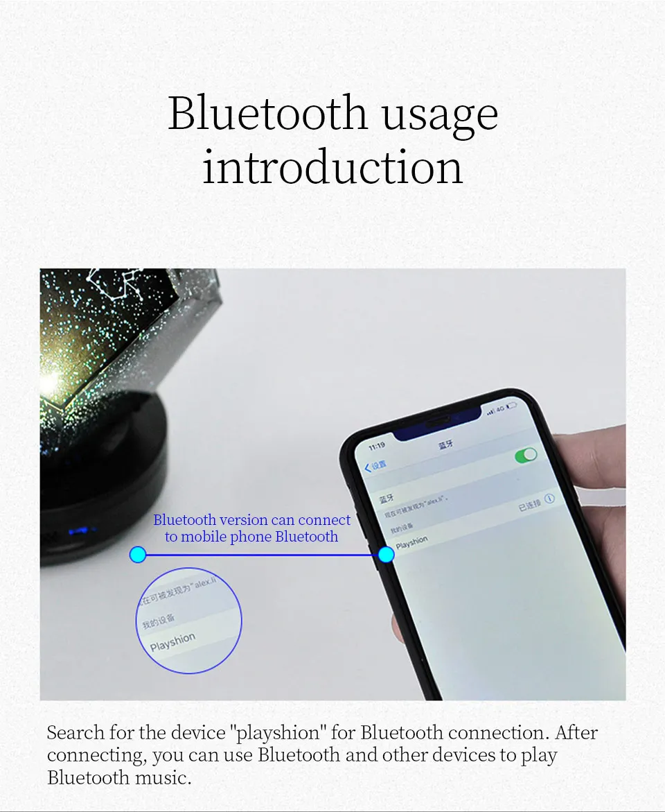 Xiaomi Youpin звезда ночник-прожектор прикроватная тумбочка для спальни звезда подарок Креативный Романтический сон поворотный девушка настольная лампа
