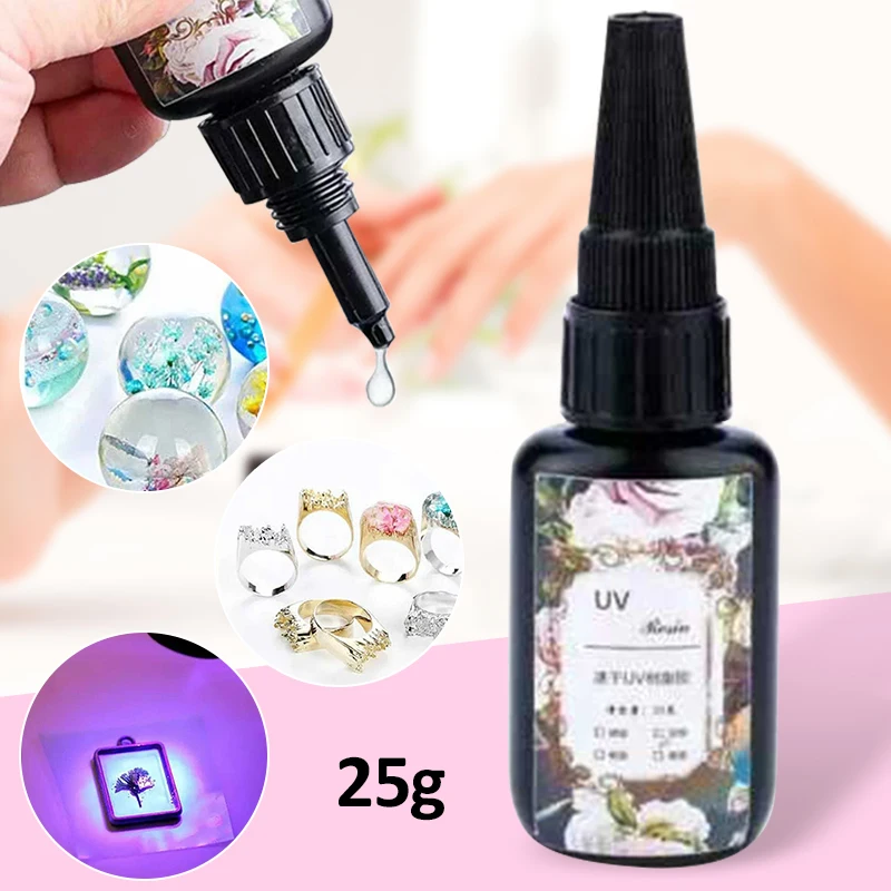 Прозрачная эпоксидная смола твердого типа 25 г клей для самостоятельного