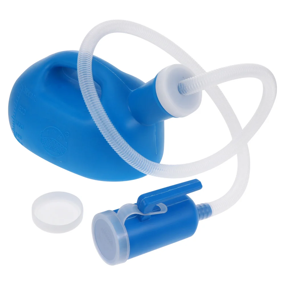 1 Набор практичный мочевой горшок портативный с трубкой (белый)|Писсуары| |