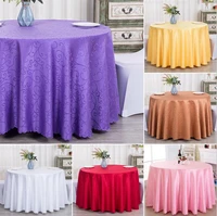 10 colours jacquard round wedding table cloth damask pattern table cover for wedding decoration hotel restaurant round tables
