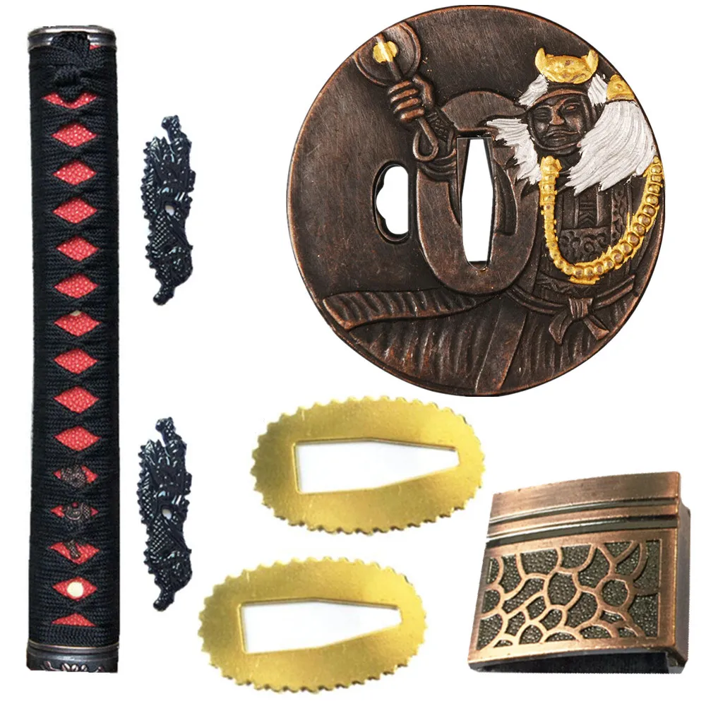 Набор аксессуаров из сплава с рукояткой меча для японских Катана/вакизаши/Танто