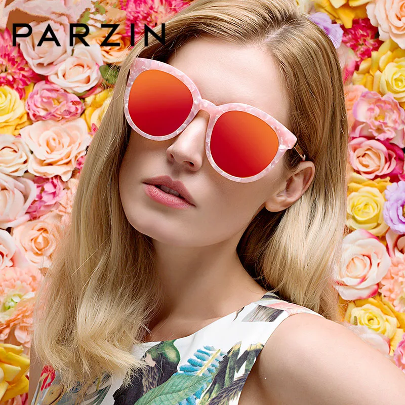 PARZIN женские солнцезащитные очки поляризационные роскошный фирменный дизайн