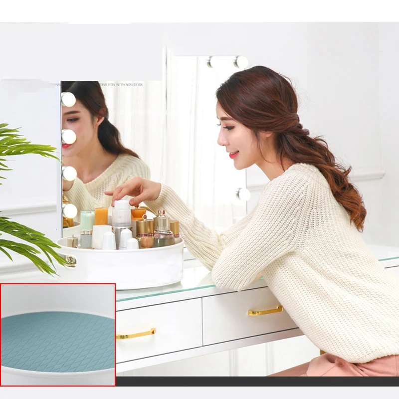 Глубокий ленивый Susan поворотный стол корзина для хранения пищи Фрукты Дисплей