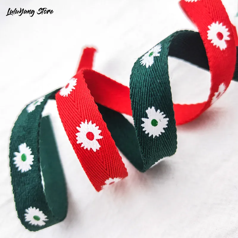 Лента из полиэстера и хлопка 10 мм 30 ярдов|Ленты для шитья| |