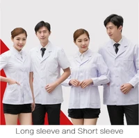 half length cotton nursing suit scrub soft breathable overalls unisex overalls uniforms beauty salon laboratory overalls jacket