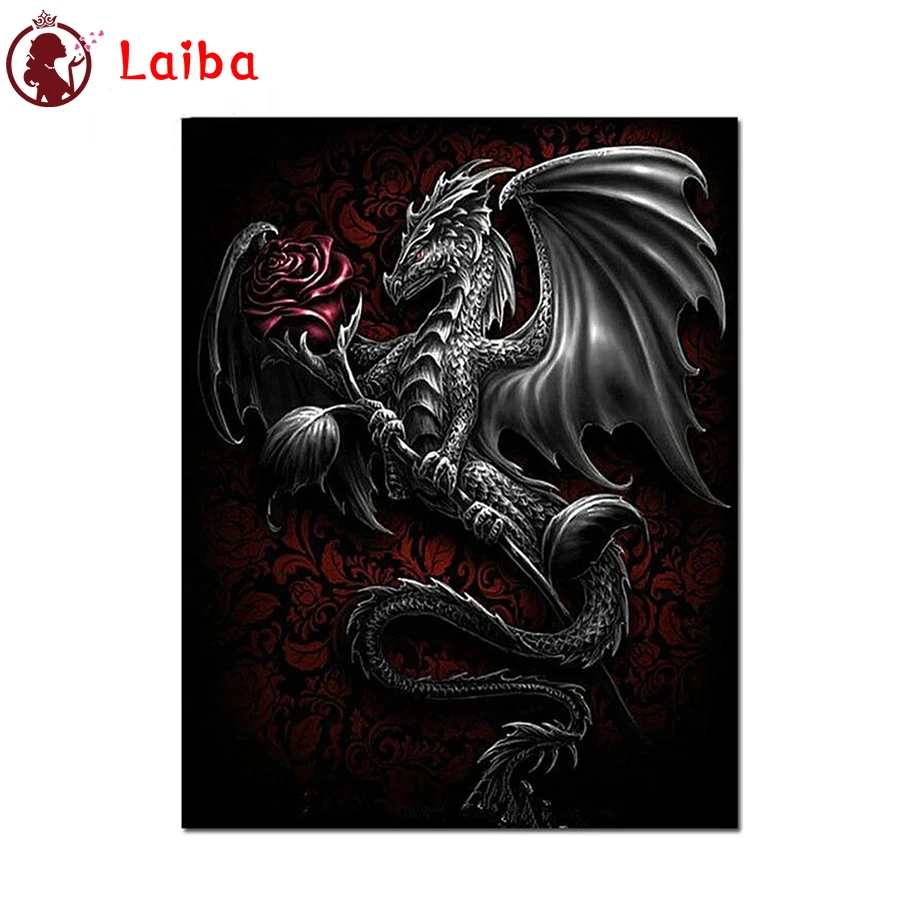 

Алмазная живопись, абстрактное искусство, роза, цветок, дракон, вышивка крестиком, Алмазная мозаика, картина для вышивки, хрустальные бусины...