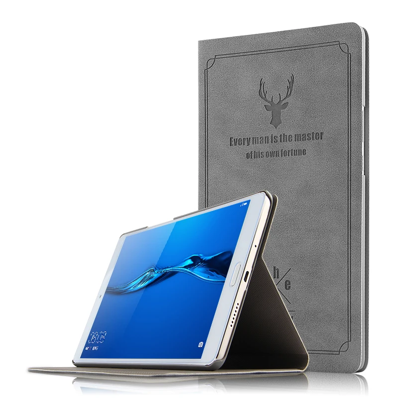 

For samsung Galaxy Tab A 10.1 (2019) T510/T515 Luxury Fashion Deer Pattern Texture Flip stand Protector Tablet Cover Shell case