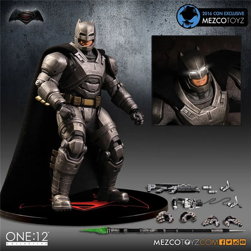 Экшн-фигурка Бэтмена Mezco One 12 Armor коллективная модель Джокера BJD игрушка кукла в
