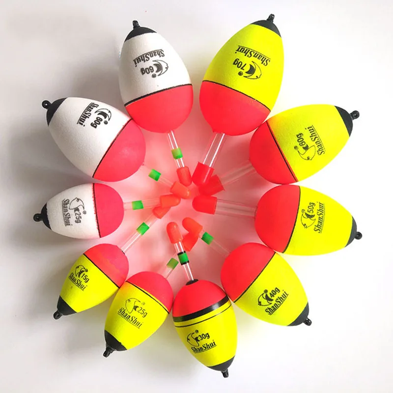 

1PCS Fishing Float Foam EVA Luminous Floating Bobber Buoy Sea Fishing Carp Fishing Tackle Accessories 10g/20g/30g/40g/50g/60g