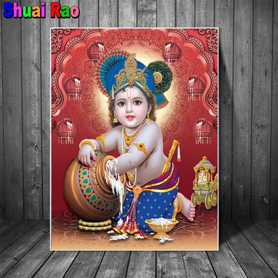 Алмазная 5d картина с изображением индуистского бога сделай сам религиозное Hinduism