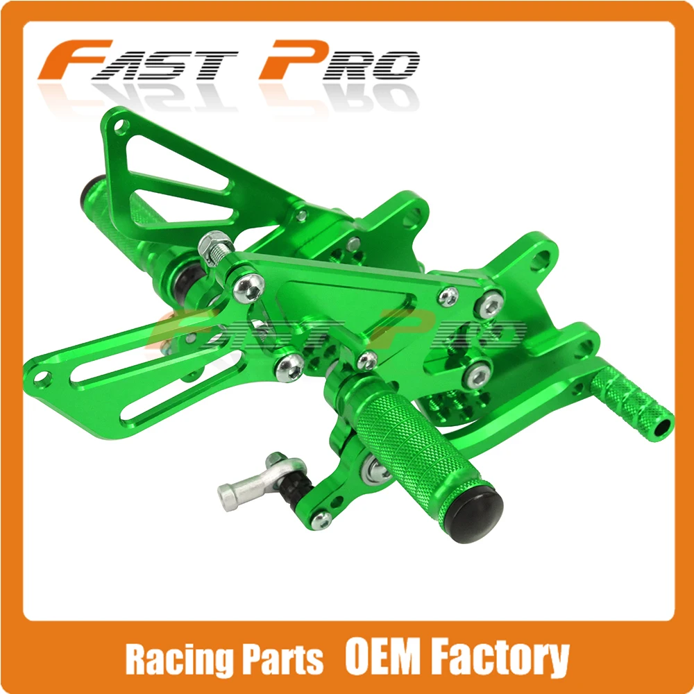CNC мотоциклетные регулируемые штифты для заготовки педали для KAWASAKI ZX10R ZX-10R ZX 10R 2006 2007 2008 2009 2010