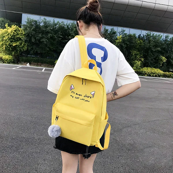 8 school bag JZYZQBX 4 шт./компл. школьная сумка рюкзак для девочек подростков студентов школьные сумки милые Мультяшные рюкзаки, школьный рюкзак - Цвет: 8 school bag