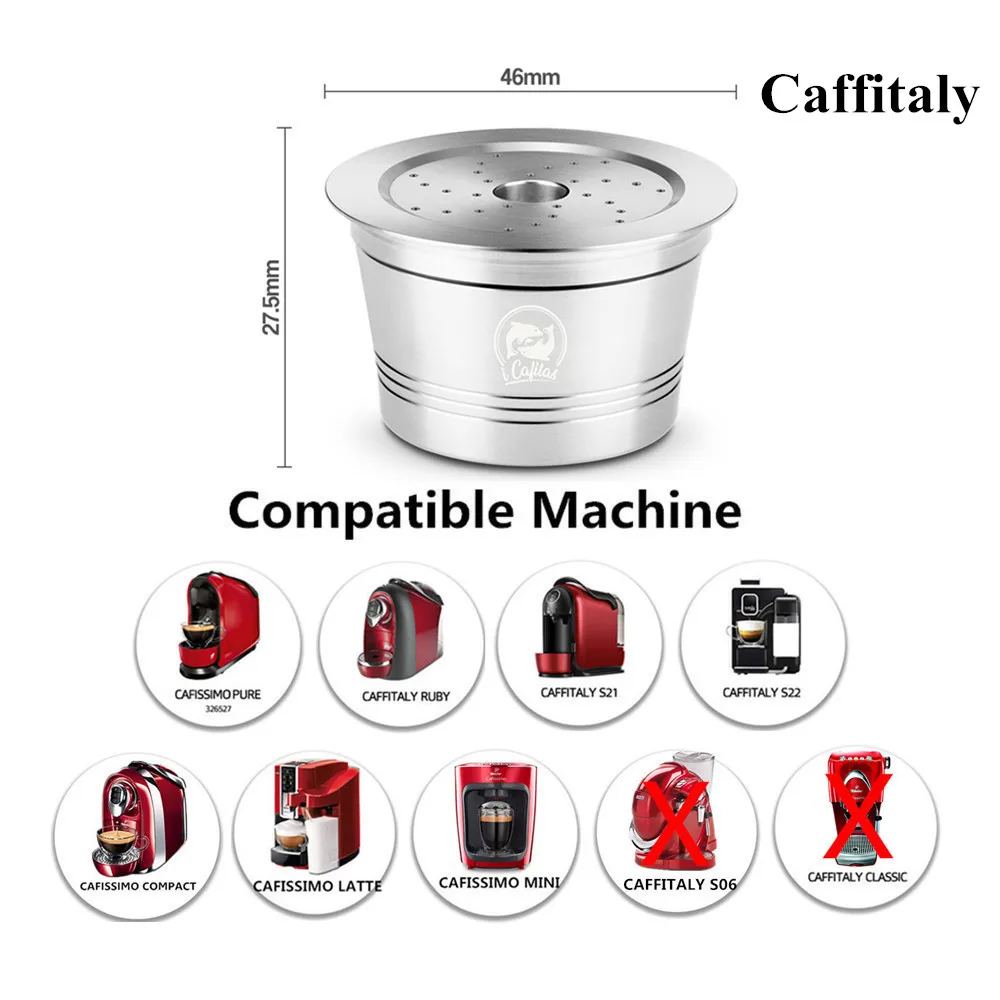 3 версии капсулы для кофе из нержавеющей стали для Caffitaly Tchibo cafessimo K-fee ALDI Expressi многоразовые фильтры для кафе