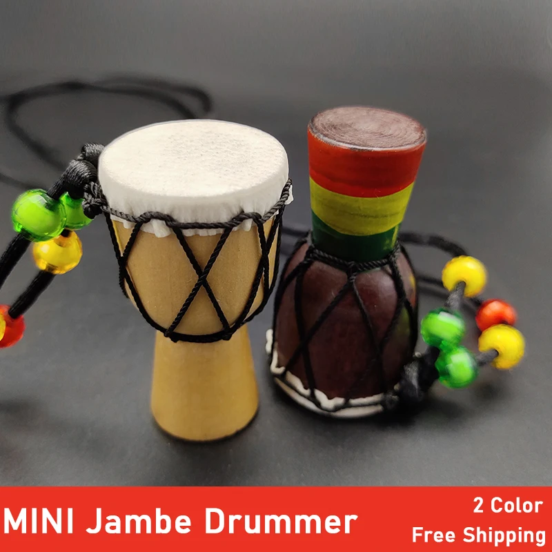 Мини барабанщик Jambe индивидуальный кулон Djembe перкуссионный музыкальный