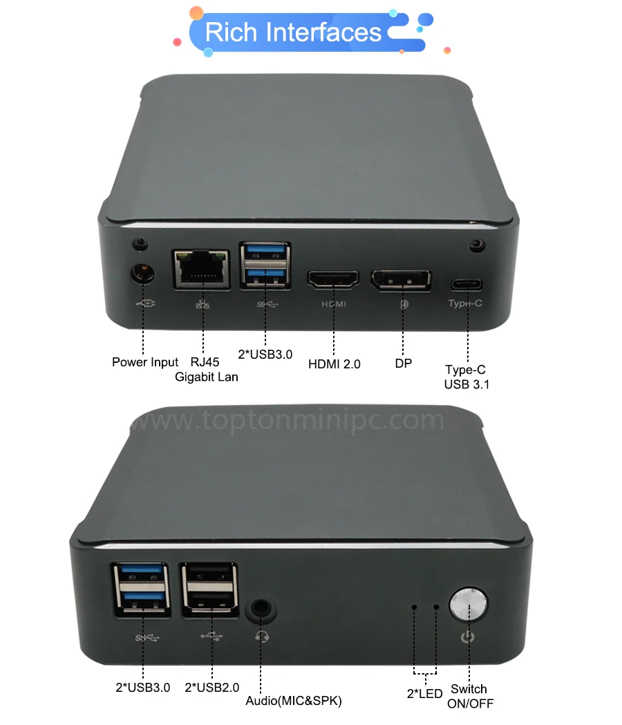 

2021 Super Mini Gaming PC Core i7-8565U I5-8265U 2 * DDR4 M.2 Nuc Win10 Pro portable mini pc Desktops Computer