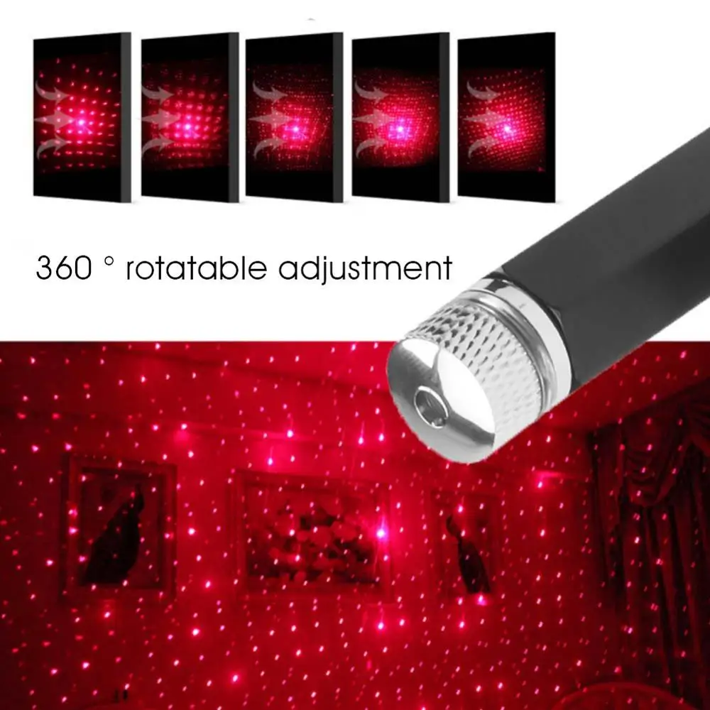 Светодиодный Ночной светильник на крышу автомобиля Звездный проектор