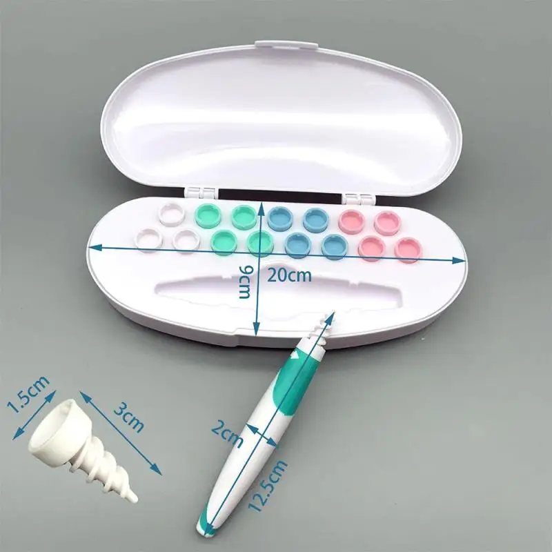 Ear Cleaner Easy Wax Cleaning Tools Spiral Earwax Remover with 16pcs Replacement Tips Earpick Health Hearing Aid | Дом и сад