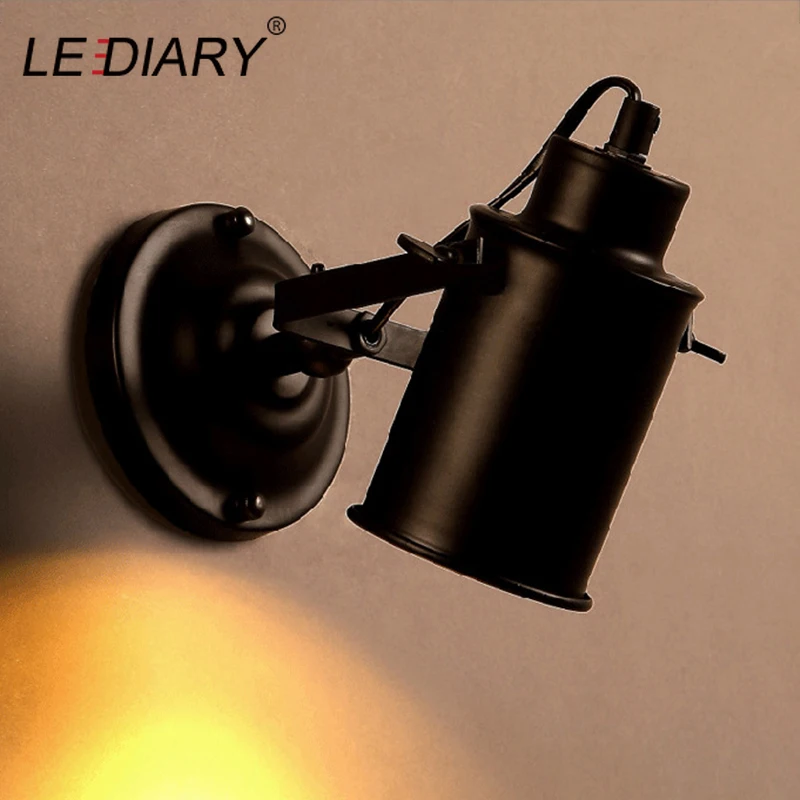 LEDIARY Лофт антикварный Точечный светильник настенный американский Ретро Железный