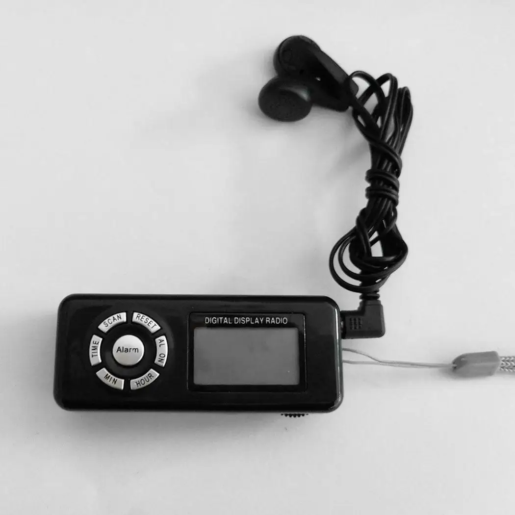Цифровое радио FM Частотный цифровой дисплей 3V lcd 85dB 30g 88-108 MHZ Экран один щелчок