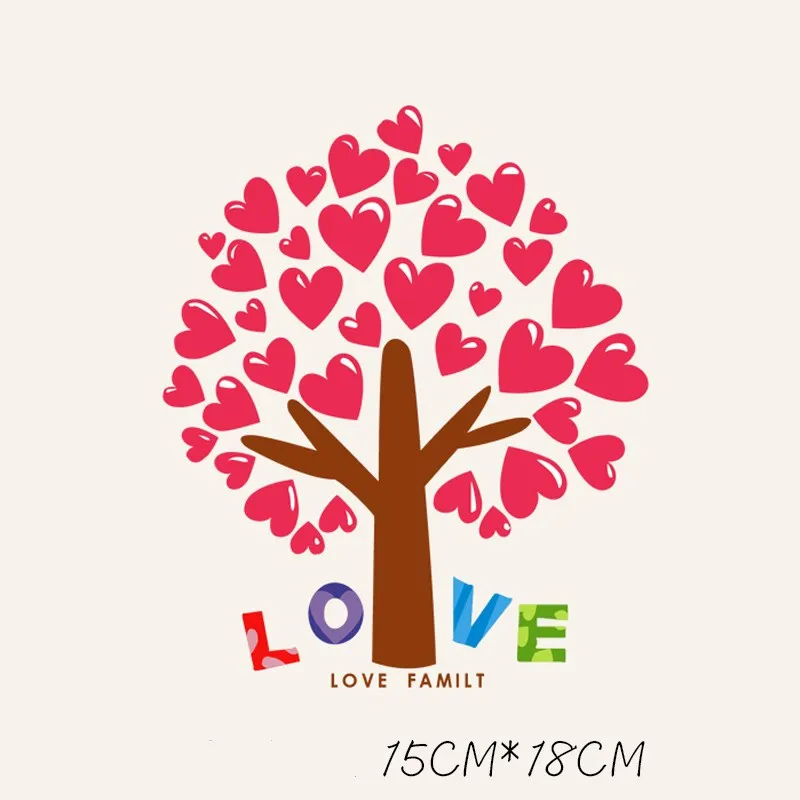 Нашивки ZOTOONE с надписью Love Trees для пар наклейки одежды мальчиков и девочек детские