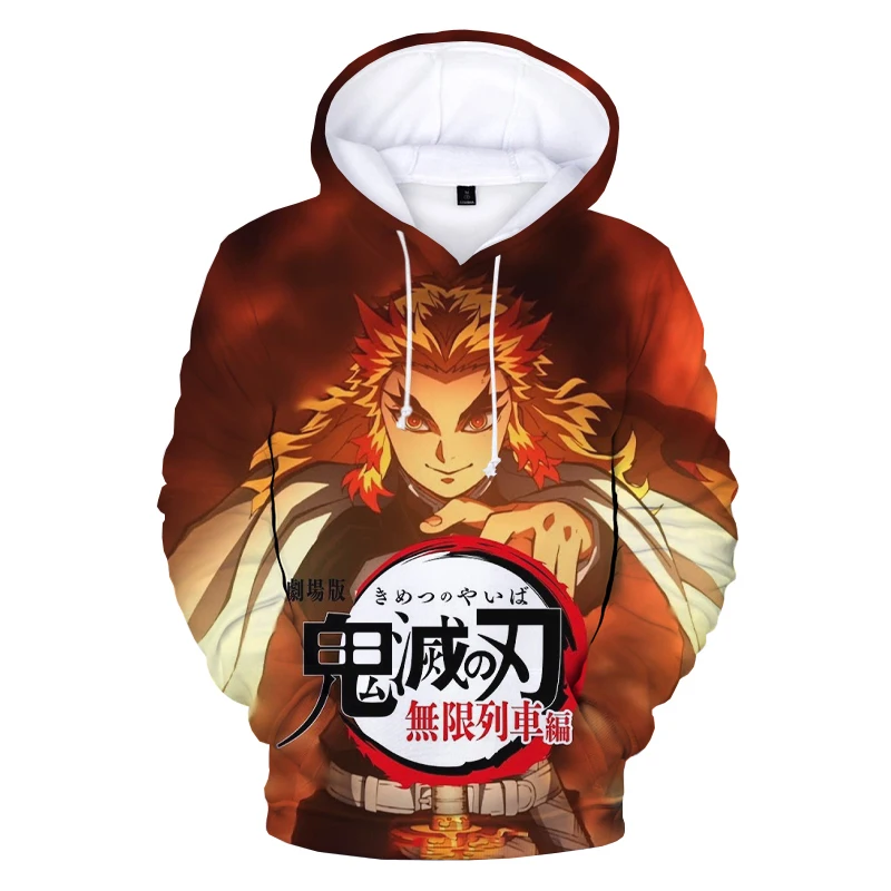 

New Autumn Casual 3D Demon Slayer Hoodies Sweatshirts Men Women Pullovers Anime Kimetsu No Yaiba Hoodie Tracksuits Streetwear