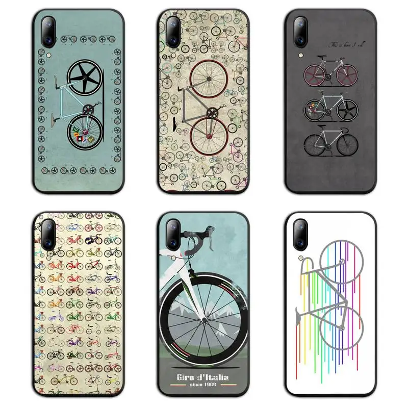 

Fixie Bike Cycling Art Phone Case For Vivo Y91c Y17 Y51 Y67 Y55 Y7s Y81 Y19 Y97 Y93 V17 vivos5