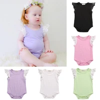 pudcoco newborn baby girls toddler lace shoulder sleeveless jumper romper jumpsuit baby summer clothes