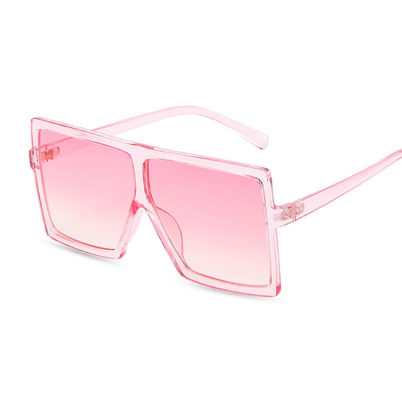 

Oversized Shades Sunglasses Women Pink Fashion Square Glasses Big Frame Sun Glasses Female Vintage Retro Unisex Oculos Feminino