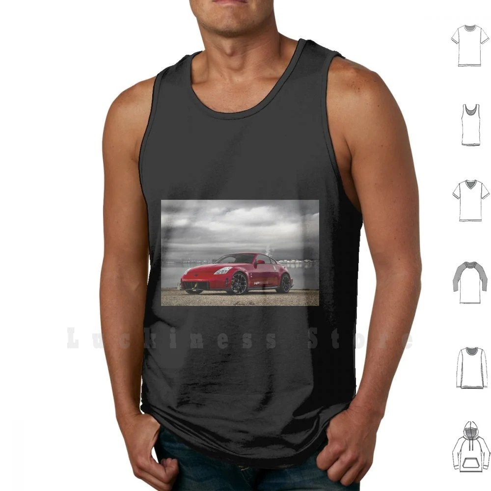 

350z tank tops vest 100% Cotton 350z 370z Japanese Red Car