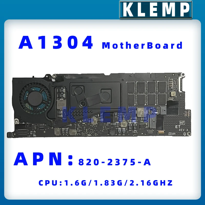 Placa Lógica Tesed A1304 para Macbook Air 13 2008 Placa-mãe 8202375-a 6615198 21pj1mb00f0 Mc234ll a Mb234ll a 1.86g Sl940 Tela de LCD do laptop
