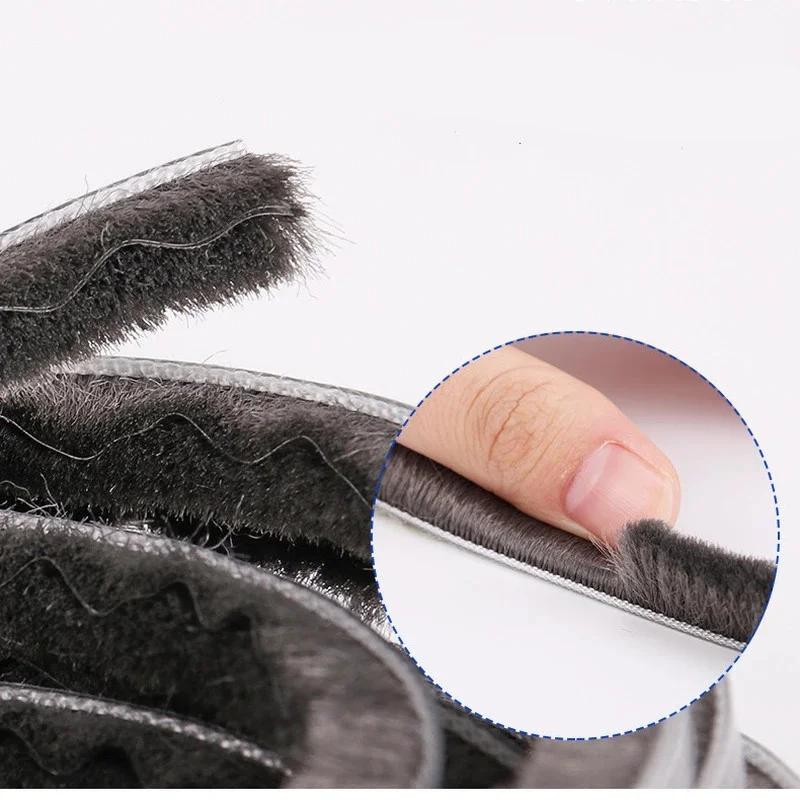 Щетка из алюминия для раздвижных дверей настенная Звукоизоляционная пленка окон