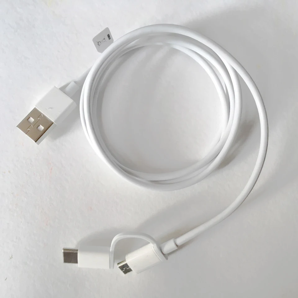 Зарядный кабель Xiao mi 2 в 1, mi cro, USB-type-C, поддержка быстрой зарядки для смартфона Xiao mi, Xiaomi mi Pad