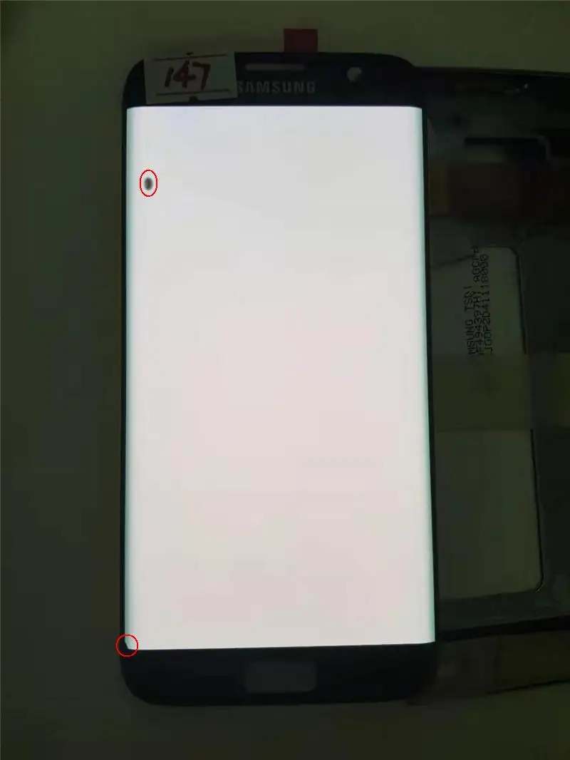 NO.147 Black 5,5 ''AMOLED ЖК-дисплей с черными точками для SAMSUNG Galaxy s7 edge G935 G935F сенсорный экран дигитайзер дисплей - Цвет: NO.147 Black