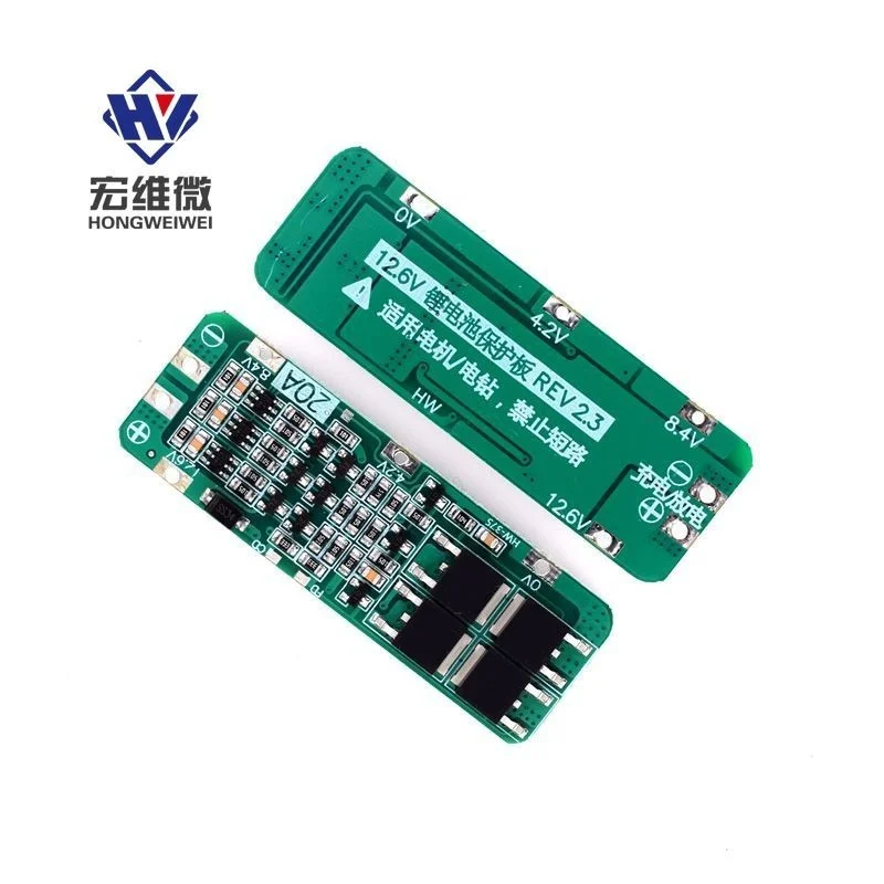 3S 3-series 20A Lithium Battery 18650 Charger PCB BMS Protection Board 12.6V 18650 Li-ion Battery Cell Charging Module 11.1V 12V