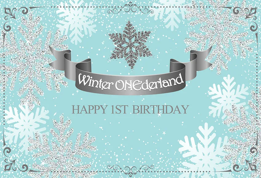 Виниловый фон для студийной фотосъемки с изображением зимней страны чудес DIY дня