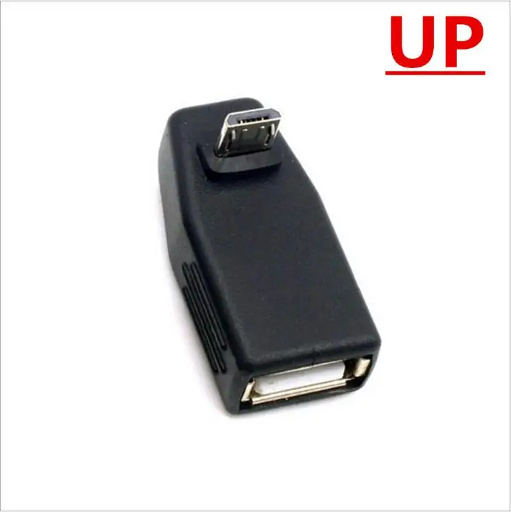 Переходник OTG Micro USB на изогнутый адаптер для планшета Android 90 ° со сканером вверх