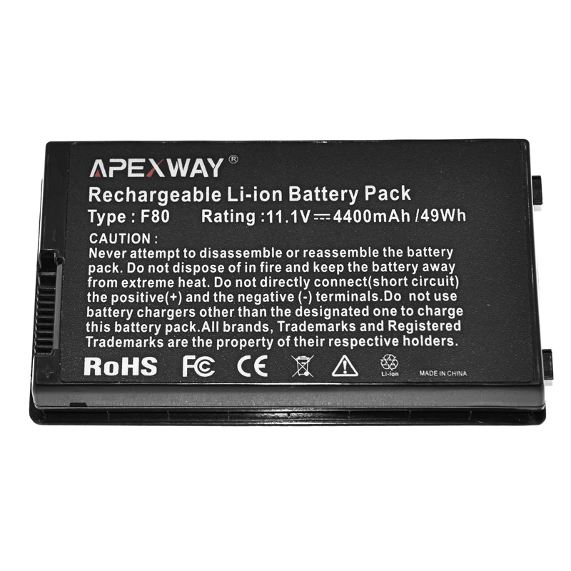 ApexWay новый черный Аккумулятор для ноутбука Asus A32-F80 F80s F83S K41 N60 N60D N60W X61G X61Sf X85 X82L f80l f80q
