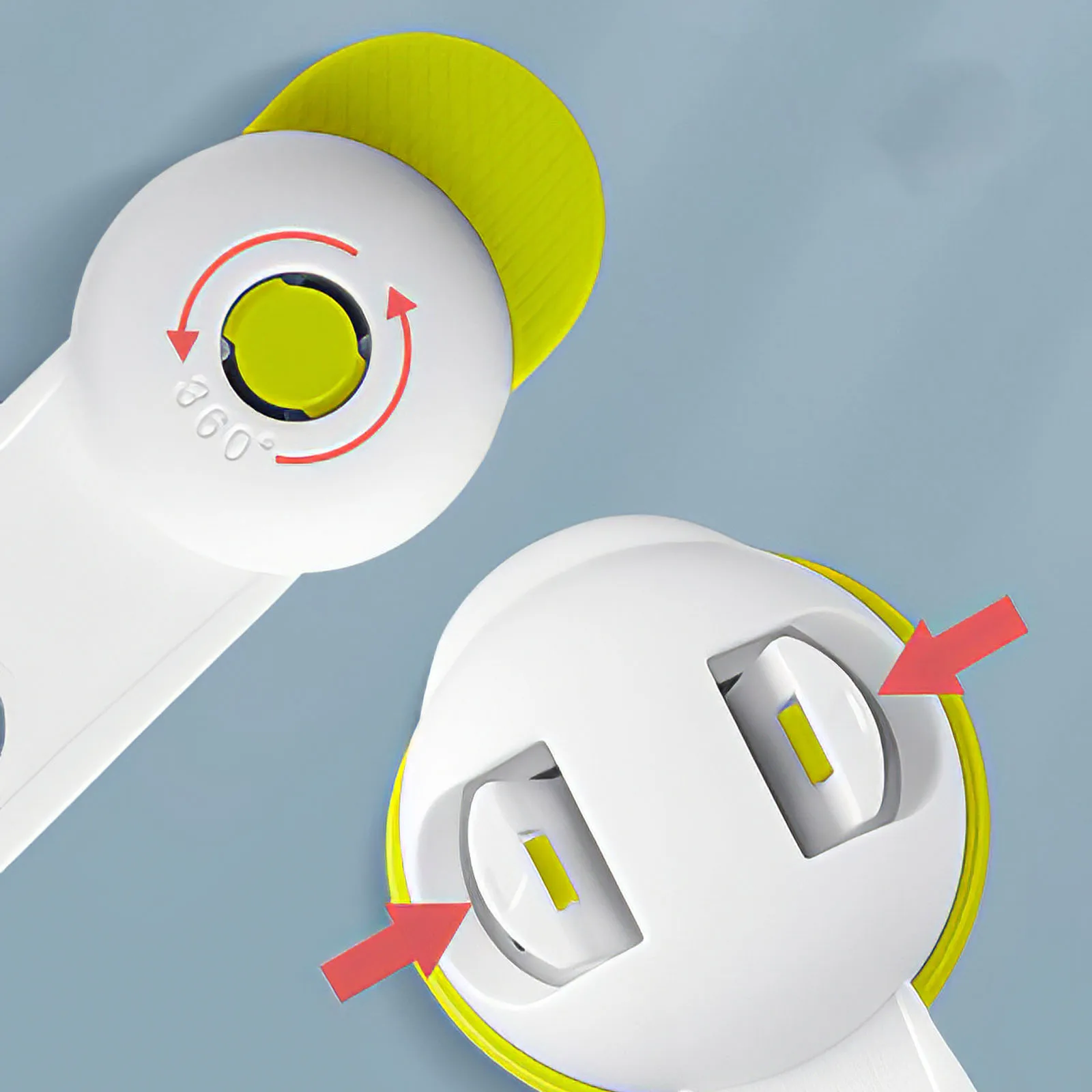 

Safety Plastic Protection Children Lock Protection Of Children Locking Doors for Children'S Safety Kids Baby Safety Folding Lock