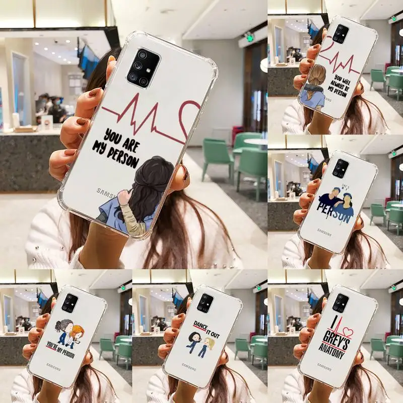 

Greys Anatomy Phone Case Transparent For Samsung S 10 9 20 11 7 8 21 6 P Edge PLUS ULTRA 4G 5G