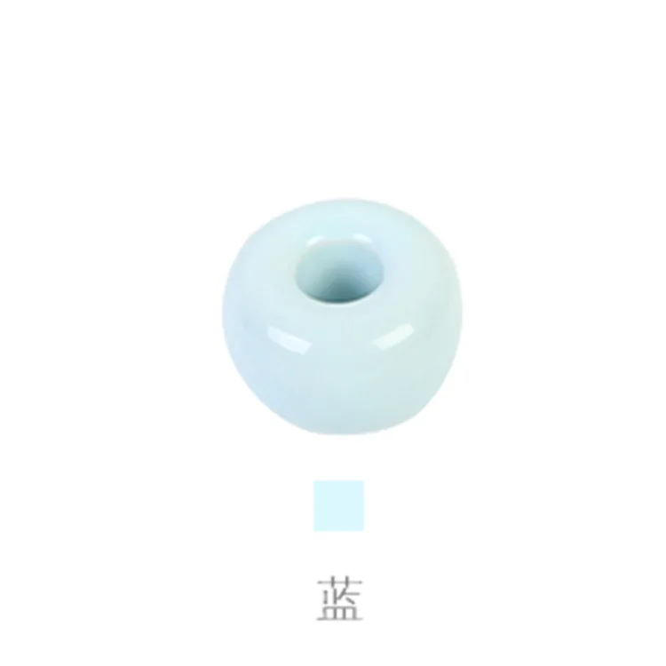 light blue Пончик керамической держатель для зубной щетки карамельный цвет многофункциональная Базовая рама стеллаж для хранения ванной комнаты зубная щетка Подставка Полка pf92013 - Цвет: light blue