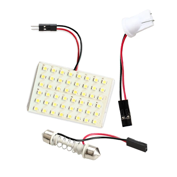 VODOOL 48LED Панель супер белый автомобиль для чтения карты лампа 1206 smd авто Интерьер