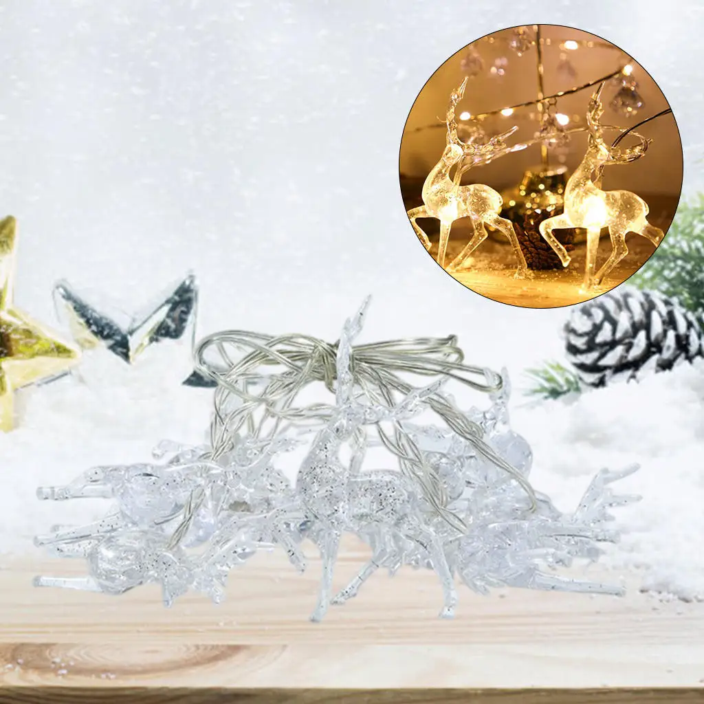 

Decorative Elk String Light Fairy Lights for Living Room Indoor Decoration