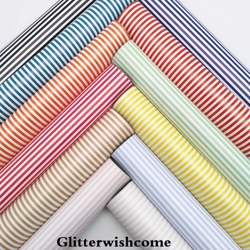 Glitterwishcome 21X29 см A4 размер винил для бантов печатные полосы Кожа Fabirc искусственная кожа листы для бантов, GM184A