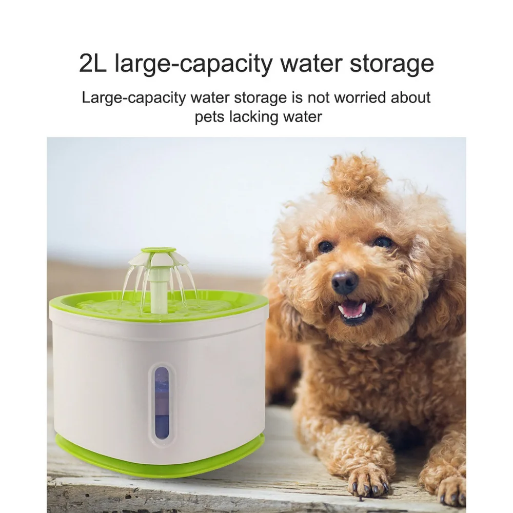 Трёхдюймовый диспенсер для воды домашних животных светодиодный фильтр из