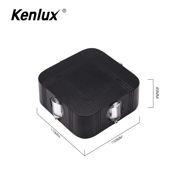 Светодиодный алюминиевый настенный квадратный светильник декоративное