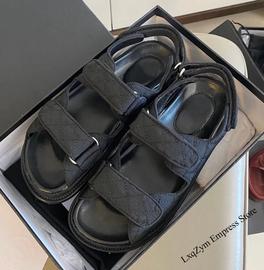 Дизайнерские женские роскошные брендовые стеганые кожаные летние сандалии на