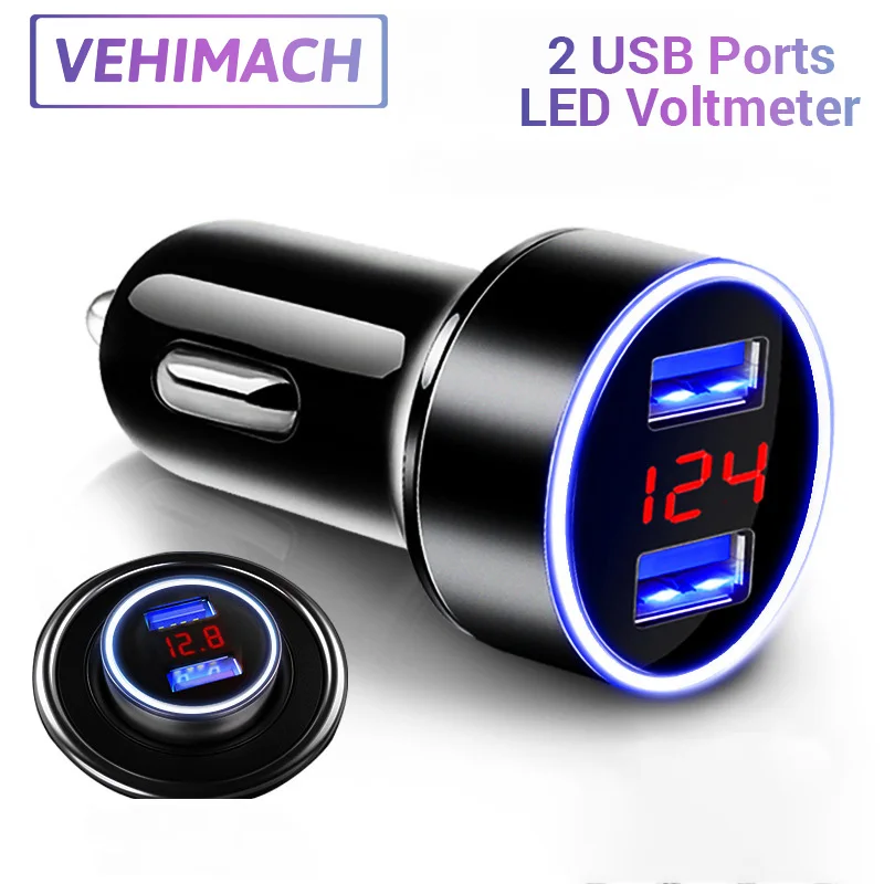 Автомобильное зарядное устройство 2 USB-порта 5 В/3 1 А быстрая зарядка
