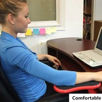 ems 42pcs rotating computer arm rest pad ergonomic adjustable wrist rest extender desk hand bracket home office mouse pad